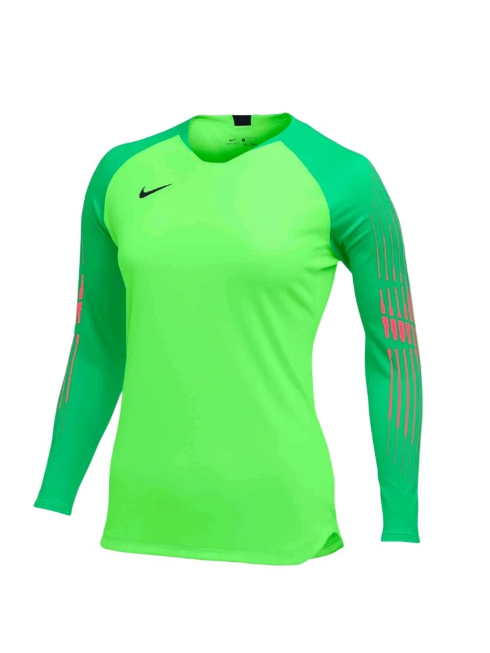Nike Neon Green Gardenian II Long Sleeve Soccer Goalkeeper Jersey-Size M